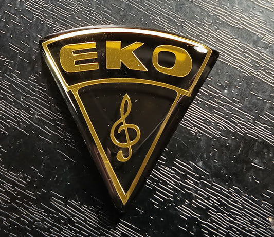 EKO Club , Florentine , Hollowbody Guitar Headstock Badge Acrylic Reproduction