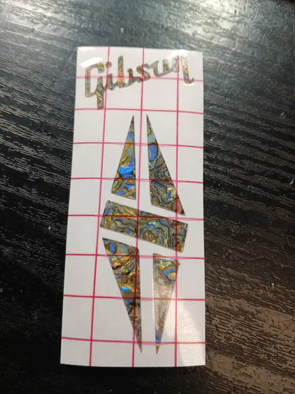 Gibson Les Paul  SG Custom Abalone Headstock Decal Peel and Stick