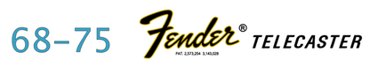 Fender Telecaster Guitar Headstock Decal Logo Waterslide Years 1968-1979