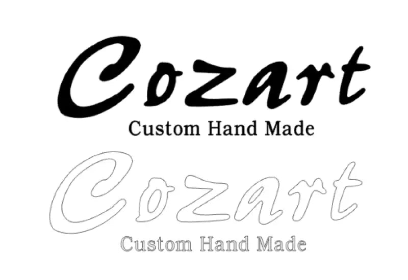 Cozart Guitar Headstock Decal Logo Waterslide - Guitar