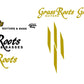 Grass Roots ESP Guitars Headstock Decal Logo Waterslide, Vinyl or Mirror Foil Peel and Stick