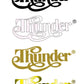 Thunder Lawsuit Les Paul Guitar Japan Headstock Decal Logo Matsumoku