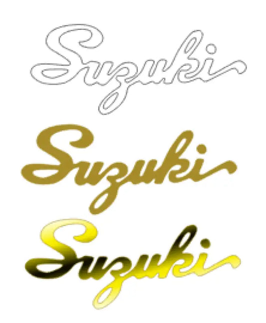 Suzuki Acoustic or Explorer Guitar Headstock Decal Logo Vinyl or Foil Matsumoku