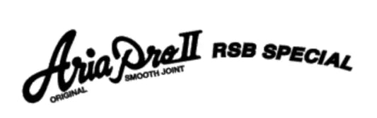 Aria Pro II RSB Special Bass Guitar Headstock Logo Decal Waterslide