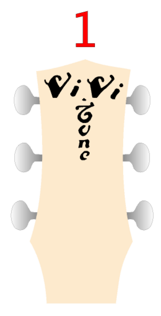 Vivi-Tone 1930's Kalamazoo Guitar Headstock Decal