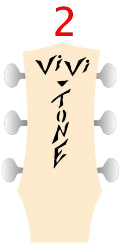 Vivi-Tone 1930's Kalamazoo Guitar Headstock Decal