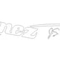 Ibanez JS Series Satriani Headstock Logo Decal Waterslide, Vinyl or Foil Peel & Stick