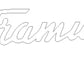 Framus Guitar Headstock Decal Logo&nbsp; Peel And Stick Vinyl or Foil. Thank you!