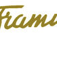 Framus Guitar Headstock Decal Logo&nbsp; Peel And Stick Vinyl or Foil. Thank you!