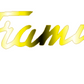 Framus Guitar Headstock Decal Logo&nbsp; Peel And Stick Vinyl or Foil. Thank you!