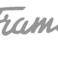 Framus Guitar Headstock Decal Logo&nbsp; Peel And Stick Vinyl or Foil. Thank you!