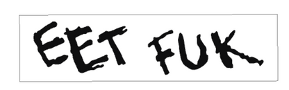 James Hetfield EET FUK Guitar Graphic Decal Set Vinyl or Waterslide