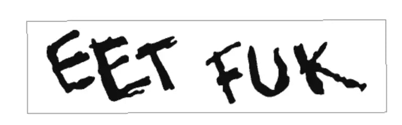 James Hetfield EET FUK Guitar Graphic Decal Set Vinyl