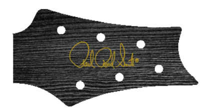 PRS Silver Sky USA Guitar Complete Headstock Overlay Decal And Logo Ebony Wood Grain Vinyl