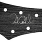 PRS Silver Sky USA Guitar Complete Headstock Overlay Decal And Logo Ebony Wood Grain Vinyl