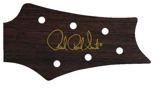 PRS Silver Sky USA Guitar Complete Headstock Overlay Decal And Logo Rosewood Grain Vinyl