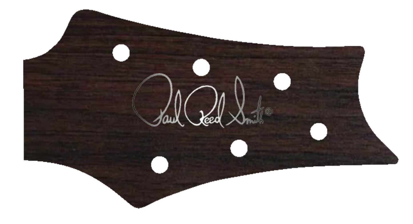 PRS Silver Sky USA Guitar Complete Headstock Overlay Decal And Logo Rosewood Grain Vinyl