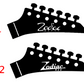 Zodiac Works And Zodiac NEO Guitar Headstock Decals Japan Waterslide