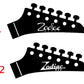 Zodiac Works And Zodiac NEO Guitar Headstock Decals Japan Waterslide