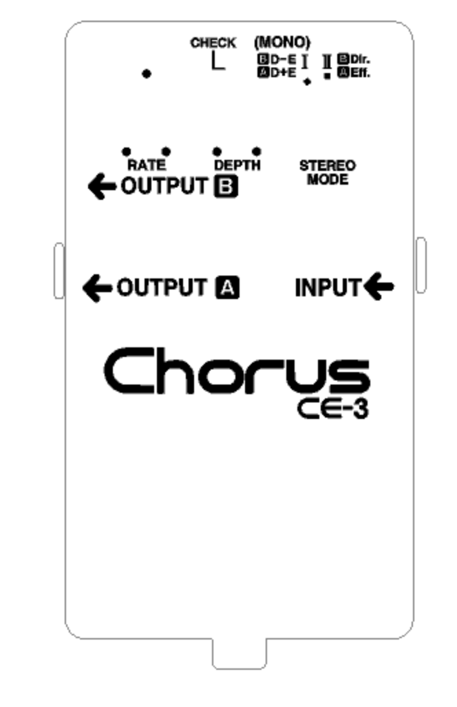 Boss Pedal Restoration Decal Set MIJ Chorus CE-3 Waterslide