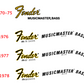 1970 - 1978 Fender Musicmaster Bass Headstock Decal Logo waterslide