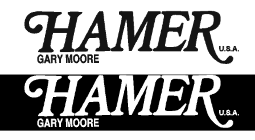 Hamer Gary Moore Signature Series Headstock Decal Logo Waterslide