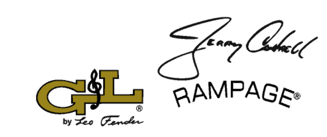 G&L Rampage Jerry Cantrell Signature Headstock Decal Logo Waterslide
