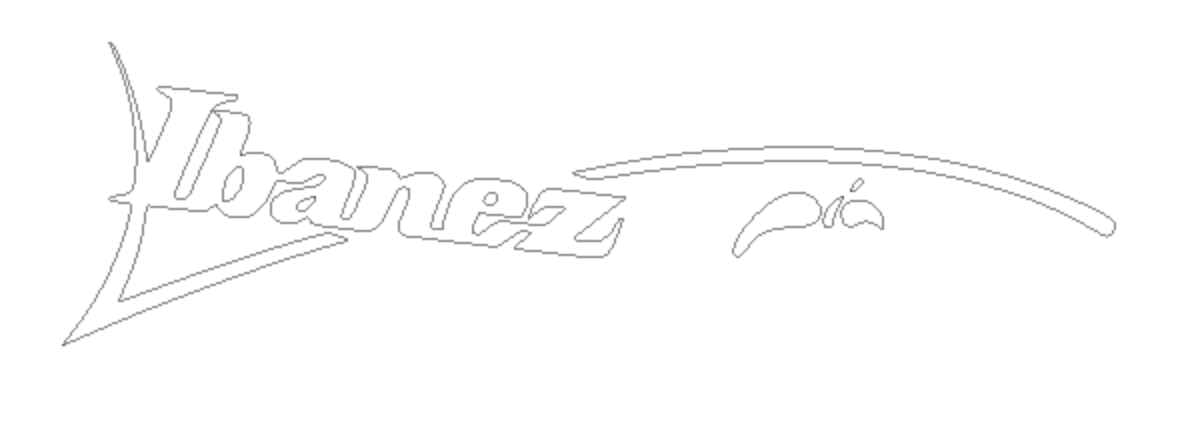 Ibanez Pia Guitar Headstock Decal logo Waterslide, Vinyl or Foil Vai