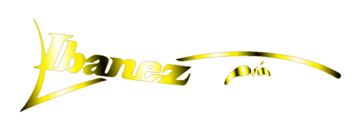 Ibanez Pia Guitar Headstock Decal logo Waterslide, Vinyl or Foil Vai