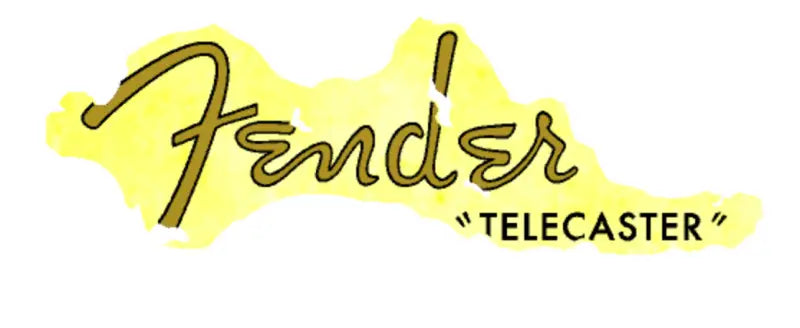 Fender Telecaster 50’s 60’S Relic Aged Guitar Headstock Decal Logo Waterslide