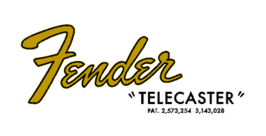 1966-1967 Fender Telecaster Guitar Headstock Decal Logo waterslide