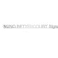 Washburn Nuno Bettencourt Guitar Headstock Decal Gold or Silver Foil Peel and Stick