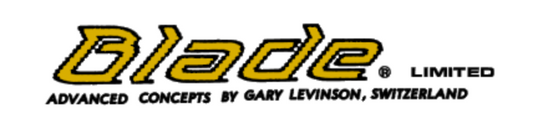 Blade Gary Levinson Guitar Headstock Decal Logo Waterslide Non Metallic