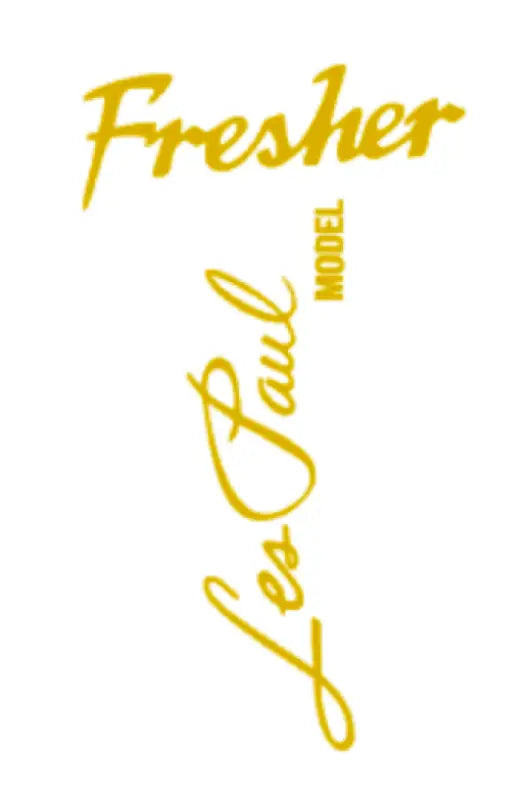 Fresher Les Paul MIJ Guitar Headstock Decal Vinyl or Foil Peel and Stick
