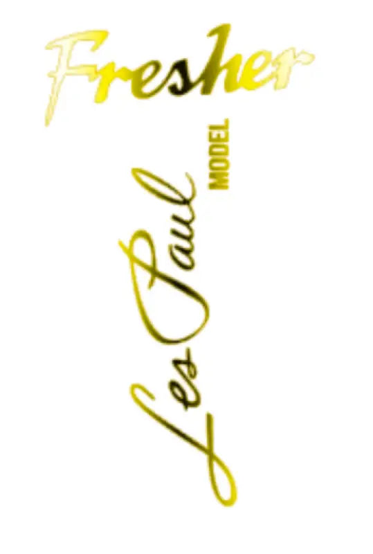 Fresher Les Paul MIJ Guitar Headstock Decal Vinyl or Foil Peel and Stick