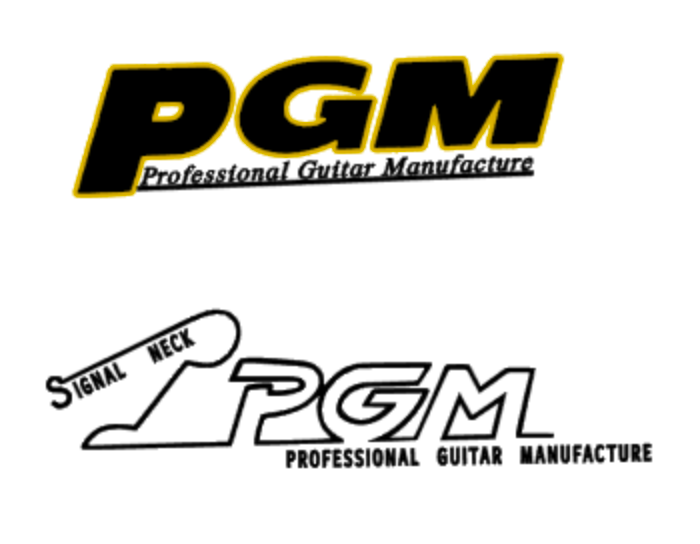 PGM MIJ Guitar Headstock Decal Logo Waterslide Strat Lawsuit Logo