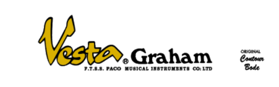 Vesta Graham MIJ Lawsuit Guitar Headstock Decal Logo Waterslide