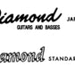 Diamond MIJ Lawsuit Guitars Headstock Decal Logo Waterslide