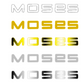 Moses Graphite Bass or Guitar Headstock Decal Logo Vinyl or Foil Peel and stick