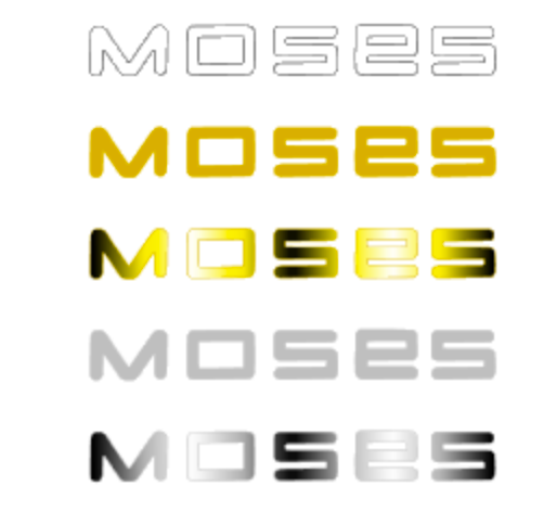 Moses Graphite Bass or Guitar Headstock Decal Logo Vinyl or Foil Peel and stick