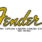 Fender Jazz Bass Headstock Decal Logo Waterslide Years 1961-1965