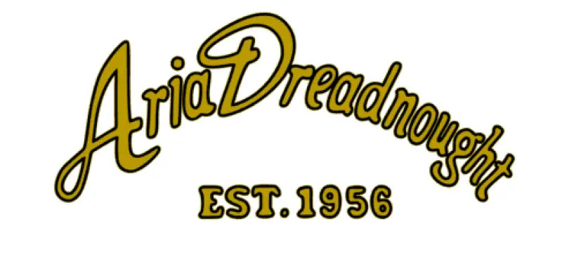 Aria Dreadnaught And Aria & Co Martin Lawsuit Acoustic Guitar Headstock Logo Decal