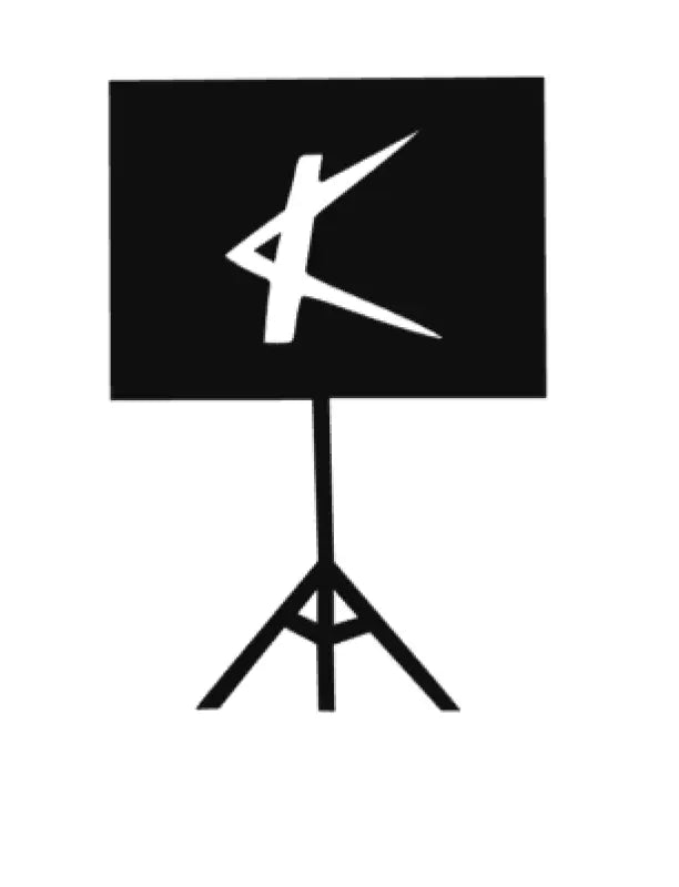 Kay Guitar Headstock Decal Logo White Waterslide or Vinyl Peel & Stick