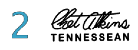 Gretsch Chet Atkins Pick Guard Decal Sign Post, Nashville, Tennessean, Tennessee Rose, and Signature