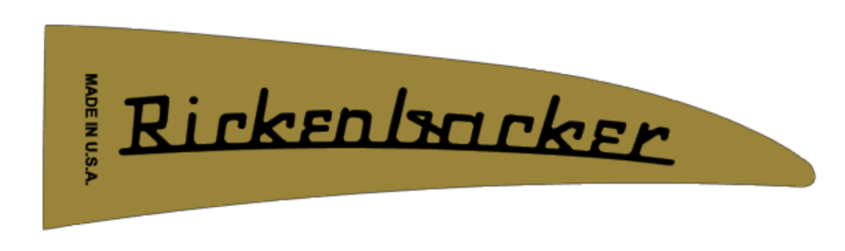 Rickenbacker Bass or Guitar Reproduction Plastic Truss Rod Cover Gold or White 12 String