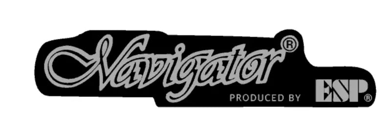 Navigator ESP Guitar Waterslide Headstock Decal - Silver