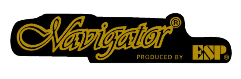 Navigator ESP Guitar Waterslide Headstock Decal - Gold