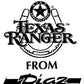 Diaz Texas Ranger Guitar Effects Pedal Restoration Decal Set and box label