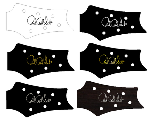 PRS Silver Sky USA Guitar Complete Headstock Overlay Decal And logo Vinyl, and Foil