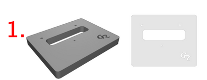 Acrylic Floyd Rose Router Templates .375" Thick